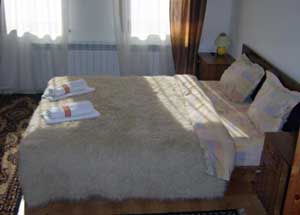 Basic 1 room double with mountain view, garden, private facilities (bath and shower), and breakfast